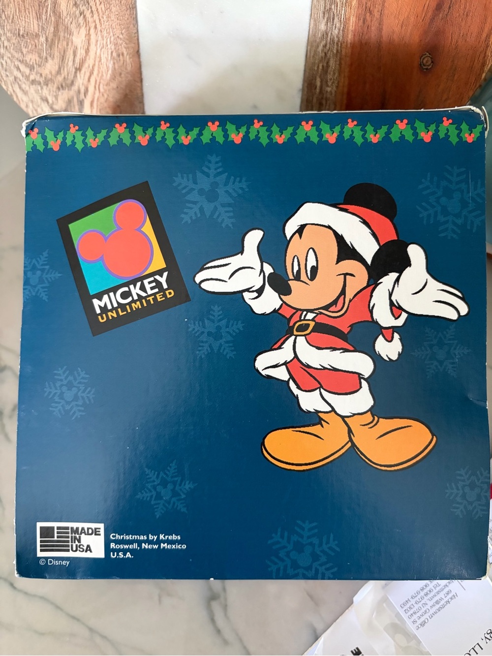 Disney Mickey Unlimited Christmas by Krebs Glass Ornaments - Set of 4 - Picture 8 of 8